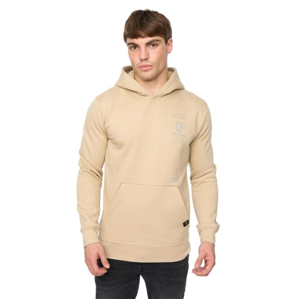 Crosshatch Mens Jamolat Hoodie / Stone